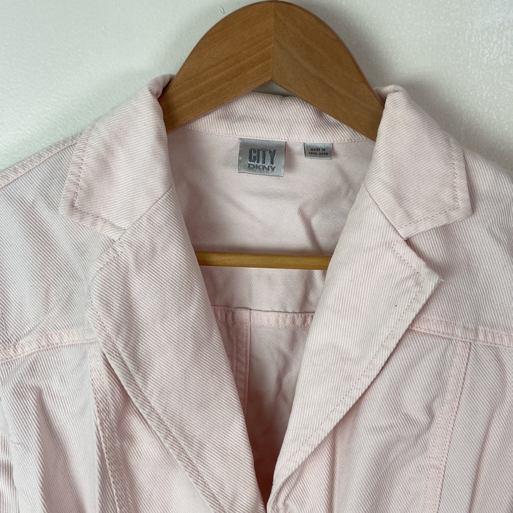 ✨3/$25✨ CITY DKNY Pink Corduroy Blazer Jacket - 8 - Picture 5 of 7